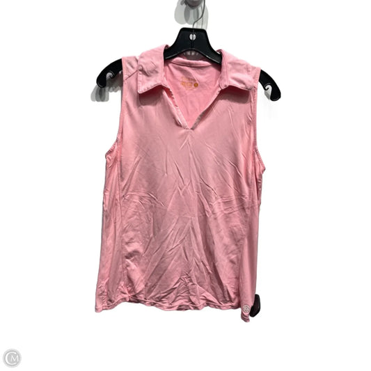 Top Sleeveless Designer By Lilly Pulitzer In Pink, Size: S