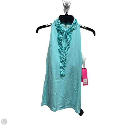 Top Sleeveless Designer By Lilly Pulitzer In Blue, Size: M