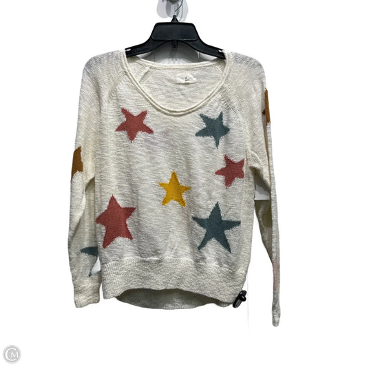 Sweater By Lou And Grey In Cream & Pink, Size: Xs