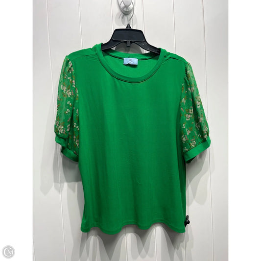 Top Short Sleeve By Cece In Green, Size: Xl