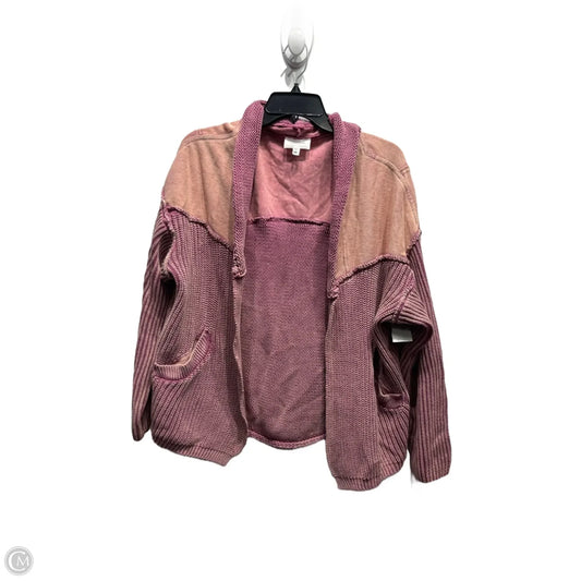 Sweater Cardigan By Heyson In Pink, Size: M