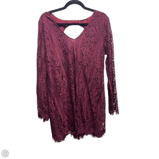 Dress Party Short By Miami In Maroon, Size: M