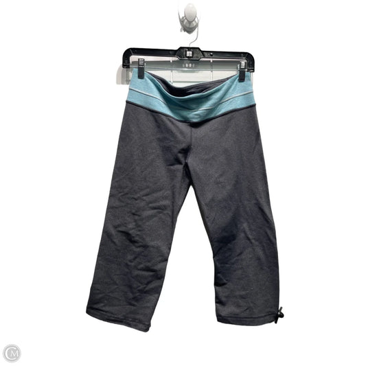 Athletic Capris By Lululemon In Blue & Grey, Size: 6