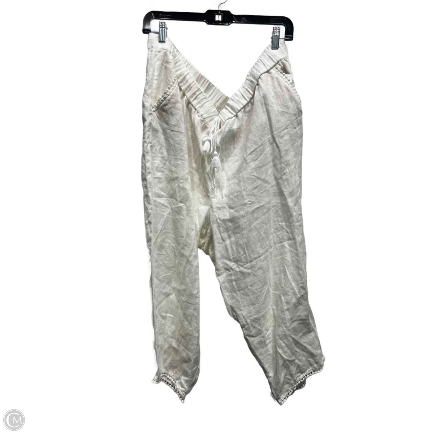 Pants Linen By Talbots In Cream, Size: 20