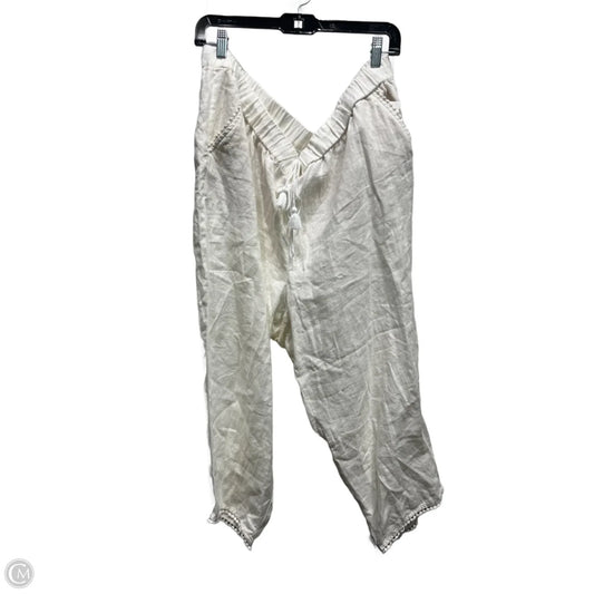 Pants Linen By Talbots In Cream, Size: 20