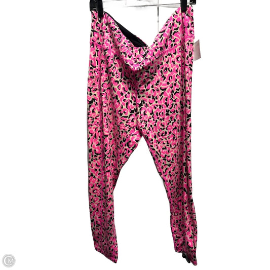Pants Designer By Lilly Pulitzer In Black & Pink, Size: Xxl