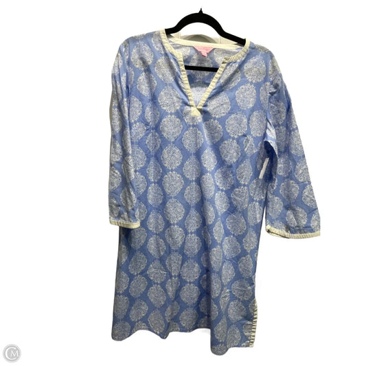 Tunic Designer By Lilly Pulitzer In Blue & White, Size: M