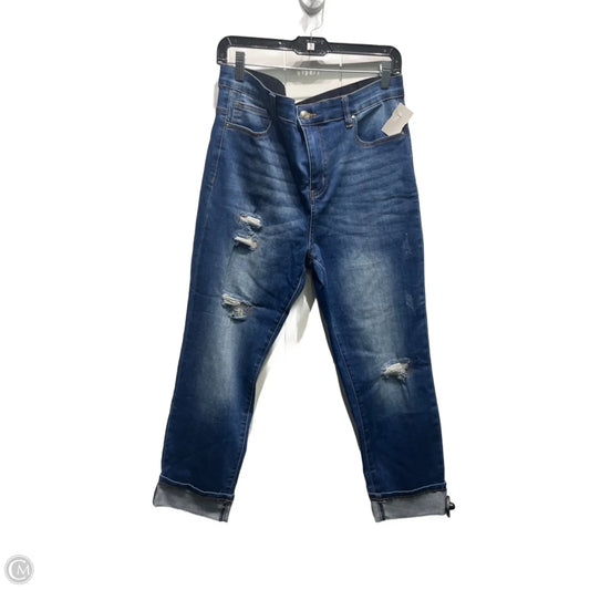 Jeans Cropped By Gloria Vanderbilt In Blue Denim, Size: 16