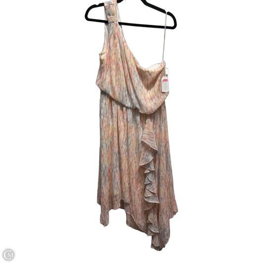 Dress Casual Short By Jessica Simpson In Pink & Yellow, Size: 14