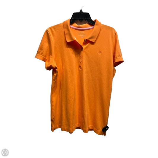 Top Short Sleeve Designer By Lilly Pulitzer In Orange, Size: Xl