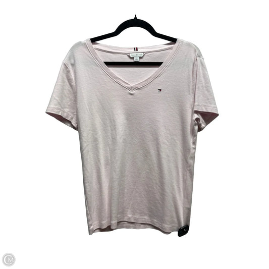 Top Short Sleeve Basic By Tommy Hilfiger In Pink, Size: L