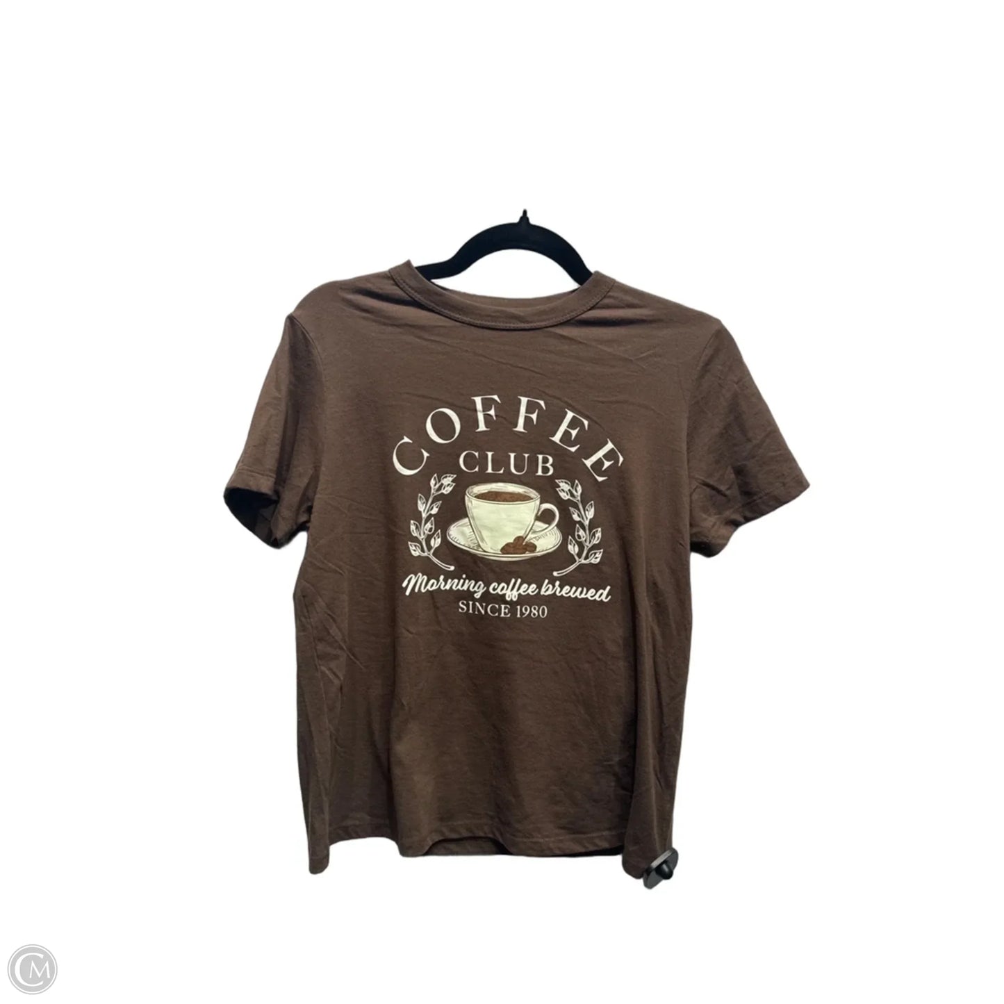 Top Short Sleeve By Modern Lux In Brown, Size: Xs