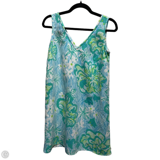 Dress Designer By Lilly Pulitzer In Blue & Green, Size: 0