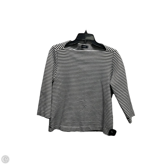 Top Long Sleeve Designer By Kate Spade In Blue & White, Size: M
