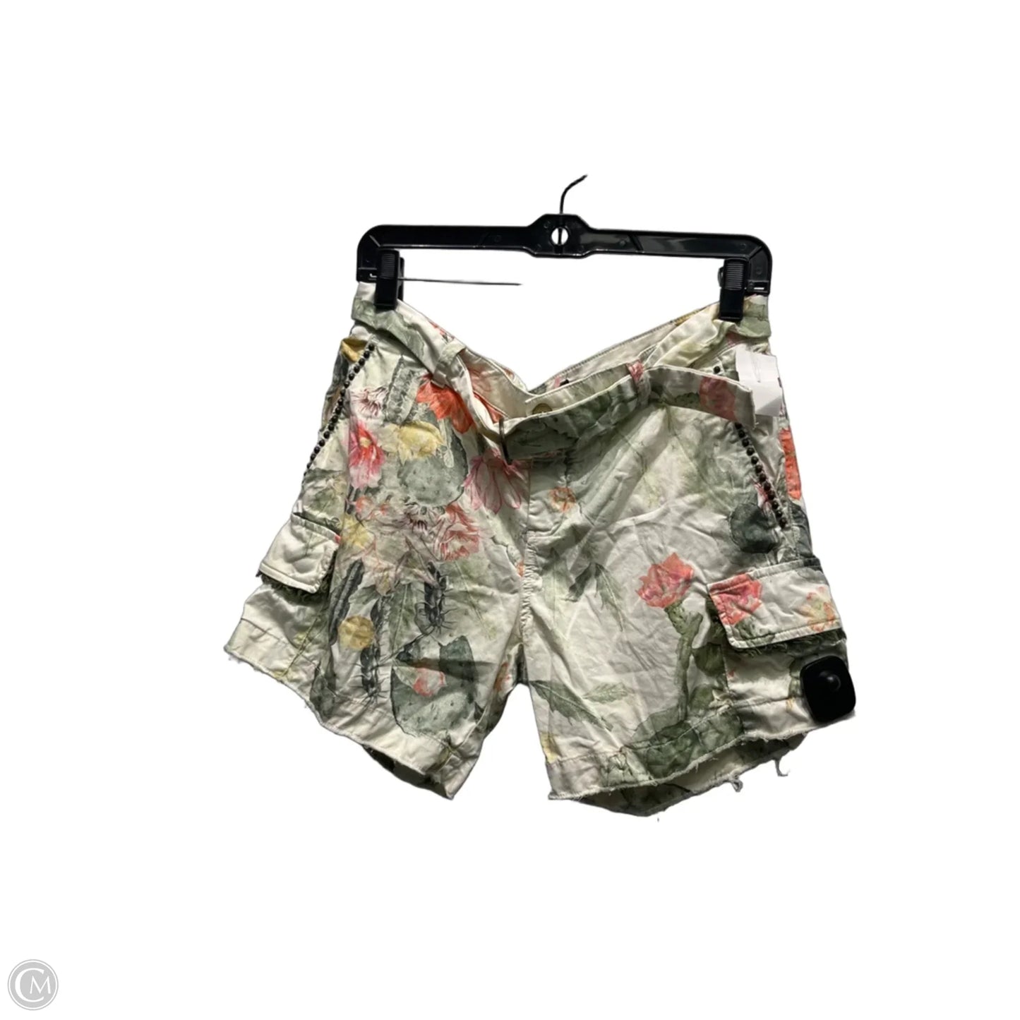 Shorts By masons In Cream & Green, Size: M