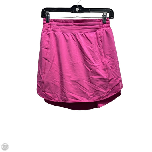 Athletic Skort By Lululemon In Pink, Size: 6
