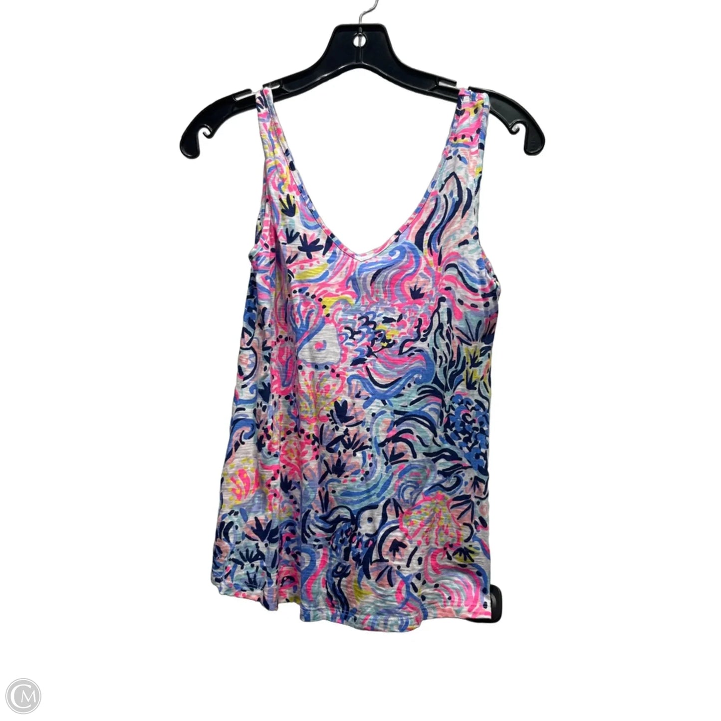 Top Sleeveless Designer By Lilly Pulitzer In Blue & Pink, Size: Xxs