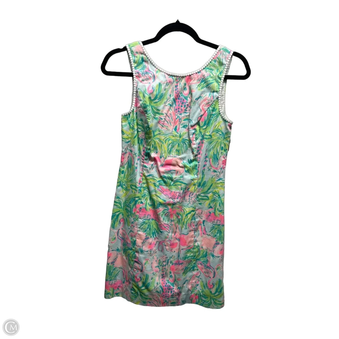 Dress Designer By Lilly Pulitzer In Green & Pink, Size: 0