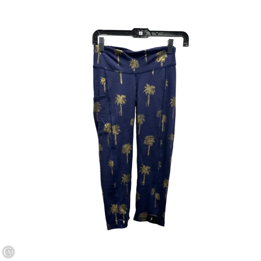 Pants Designer By Lilly Pulitzer In Blue & Gold, Size: Xs