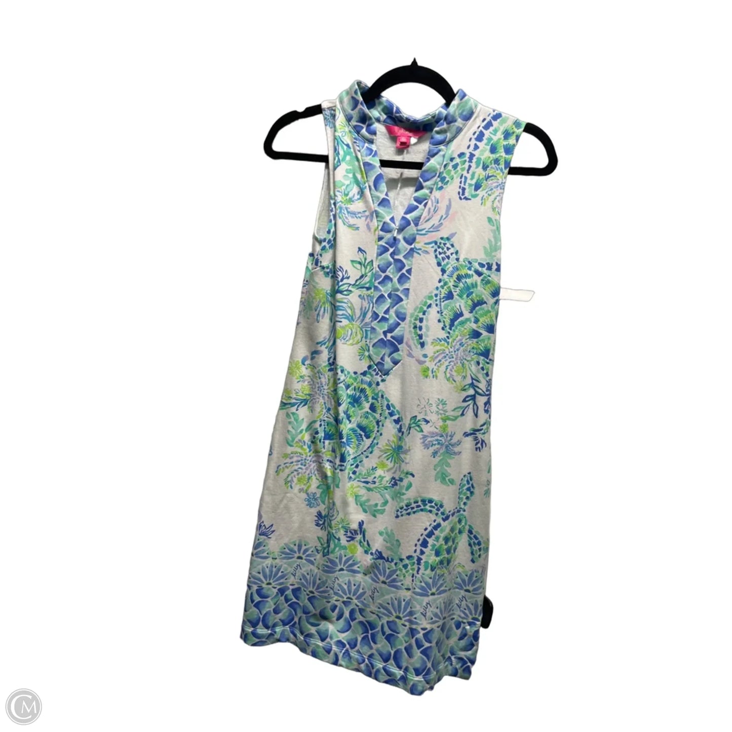 Dress Designer By Lilly Pulitzer In Blue & Green, Size: Xs