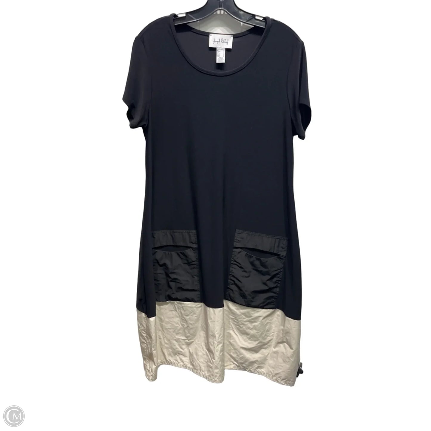 Dress Casual Midi By Joseph Ribkoff In Black & Cream, Size: 10