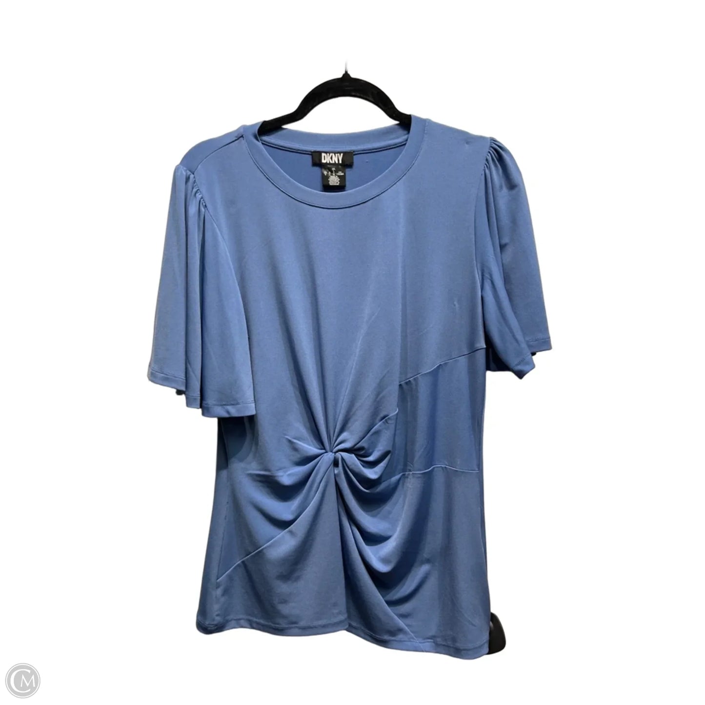 Top Short Sleeve By Dkny In Blue, Size: L