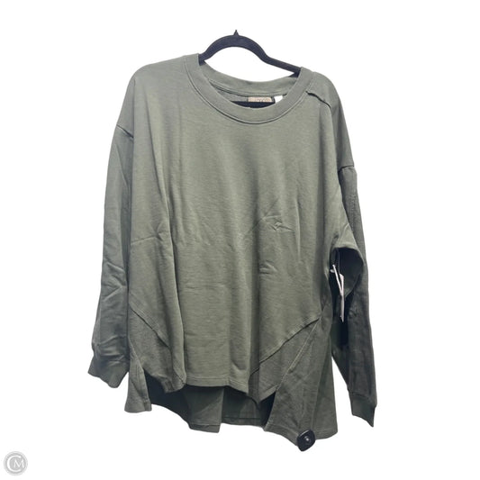 Top Long Sleeve By Logo In Green, Size: 1x