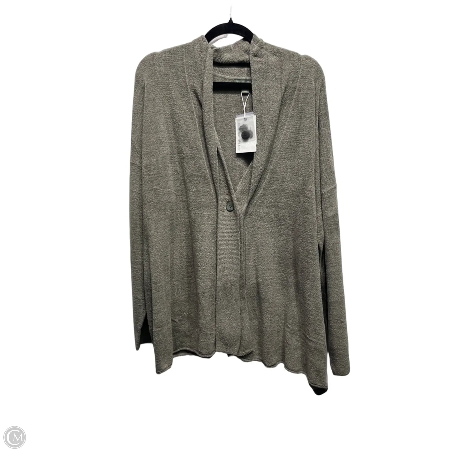 Sweater Cardigan By Barefoot Dreams In Green, Size: 1x