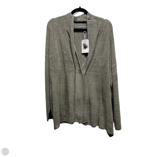 Sweater Cardigan By Barefoot Dreams In Green, Size: 1x