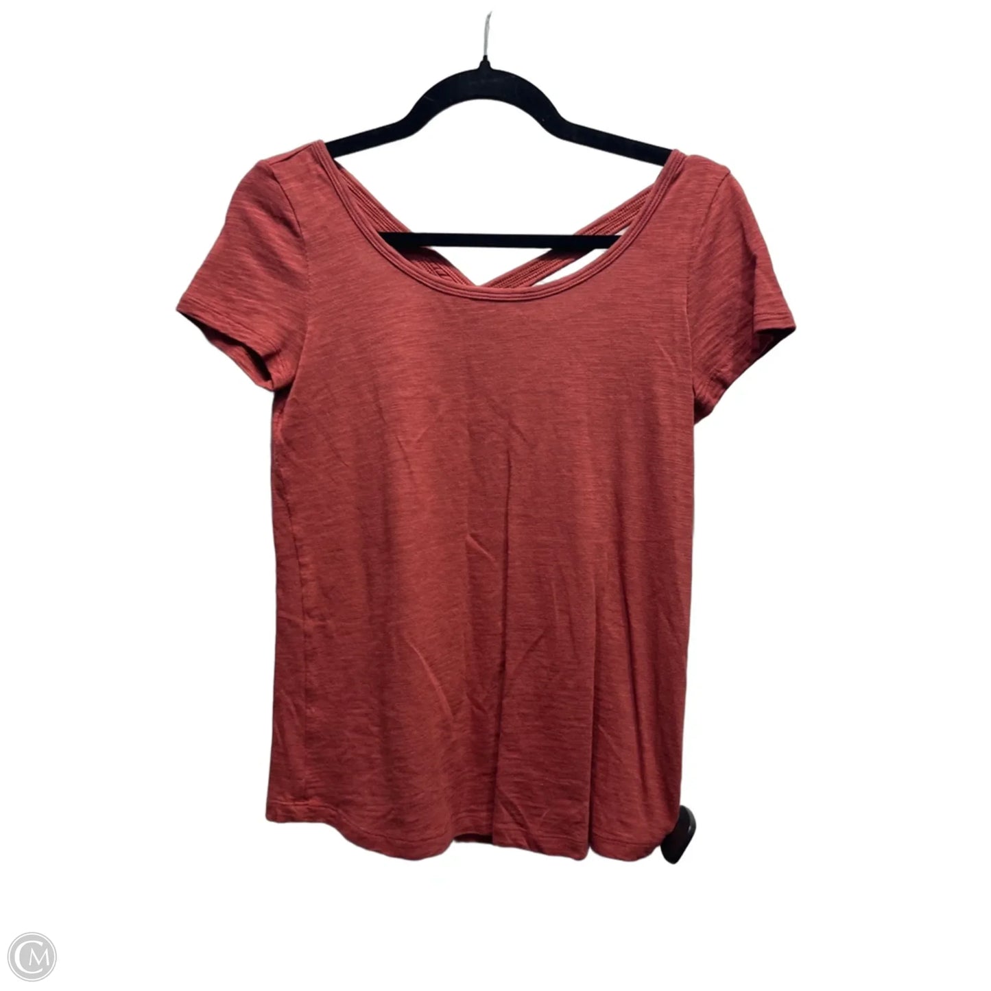 Top Short Sleeve By White House Black Market In Orange, Size: Xxs