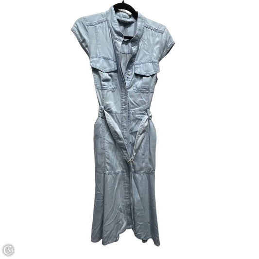 Dress Casual Midi By White House Black Market In Blue Denim, Size: 6