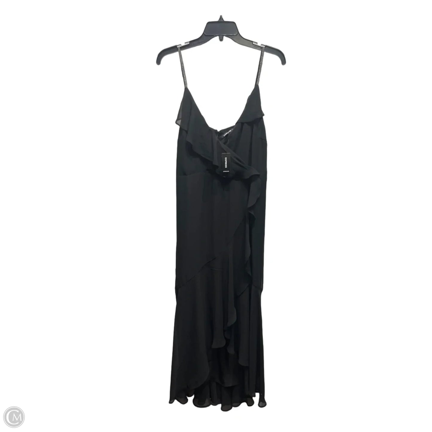Dress Party Long By Express In Black, Size: L