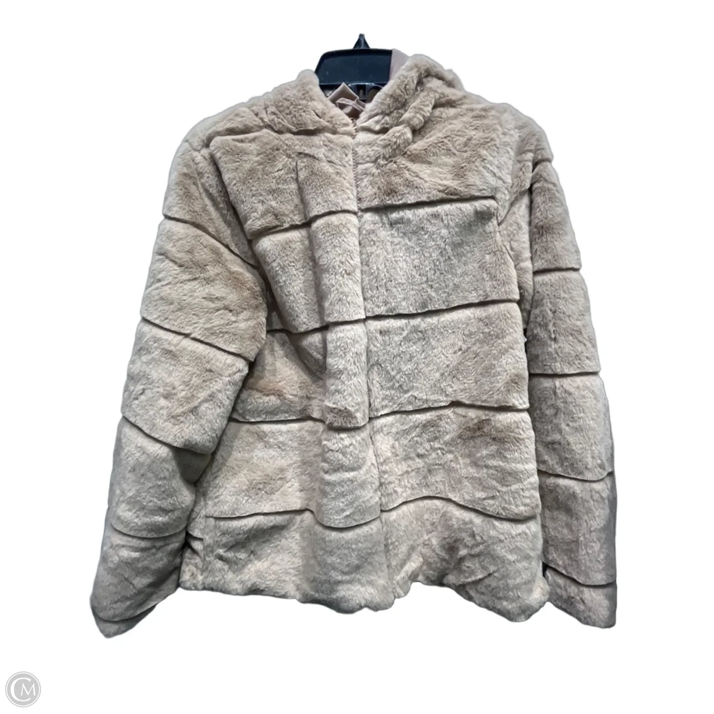 Jacket Faux Fur & Sherpa By Ci Sono In Tan, Size: L