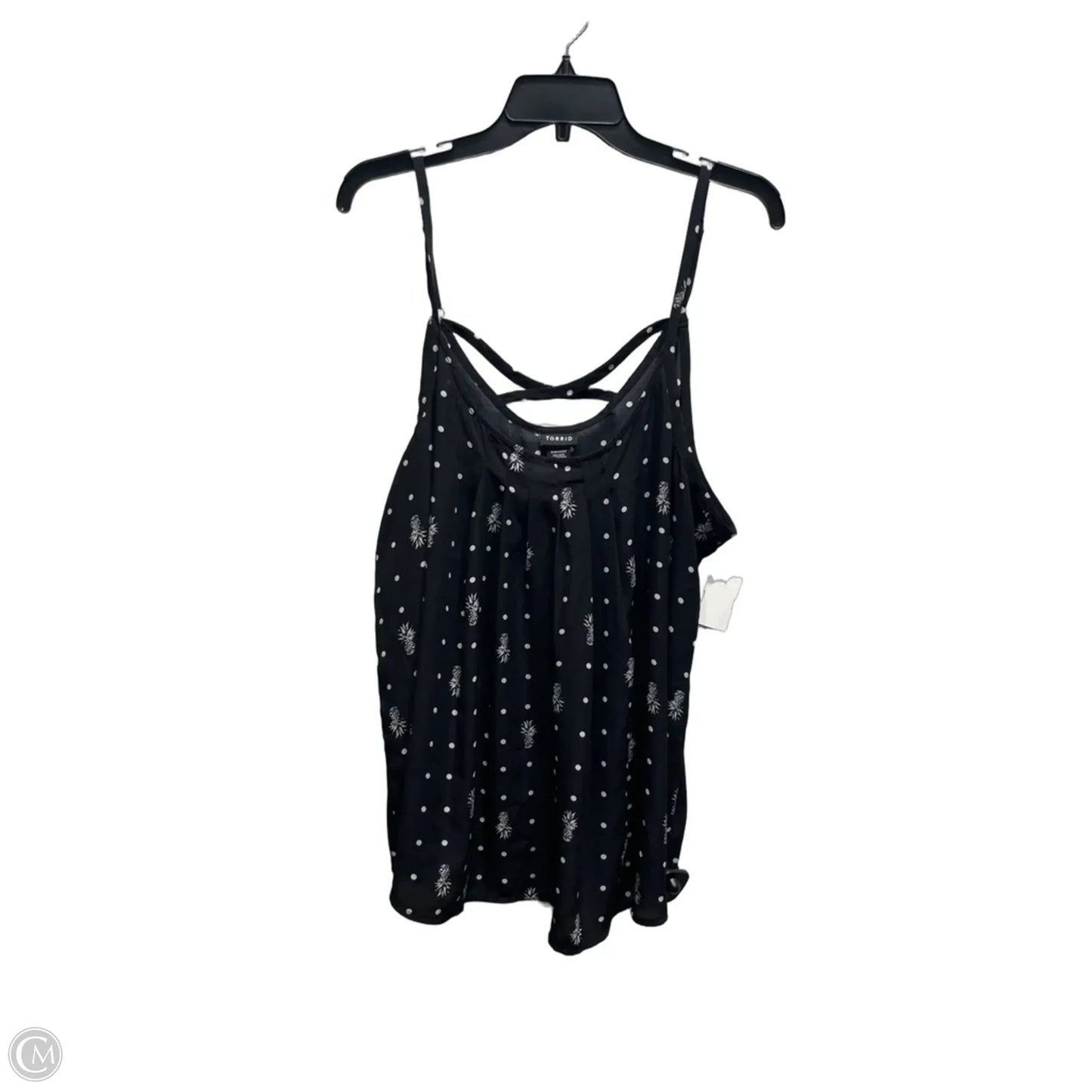 Top Sleeveless By Torrid In Black & White, Size: 2