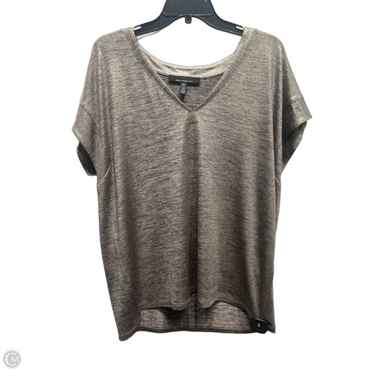 Top Short Sleeve By White House Black Market In Gold, Size: Xl