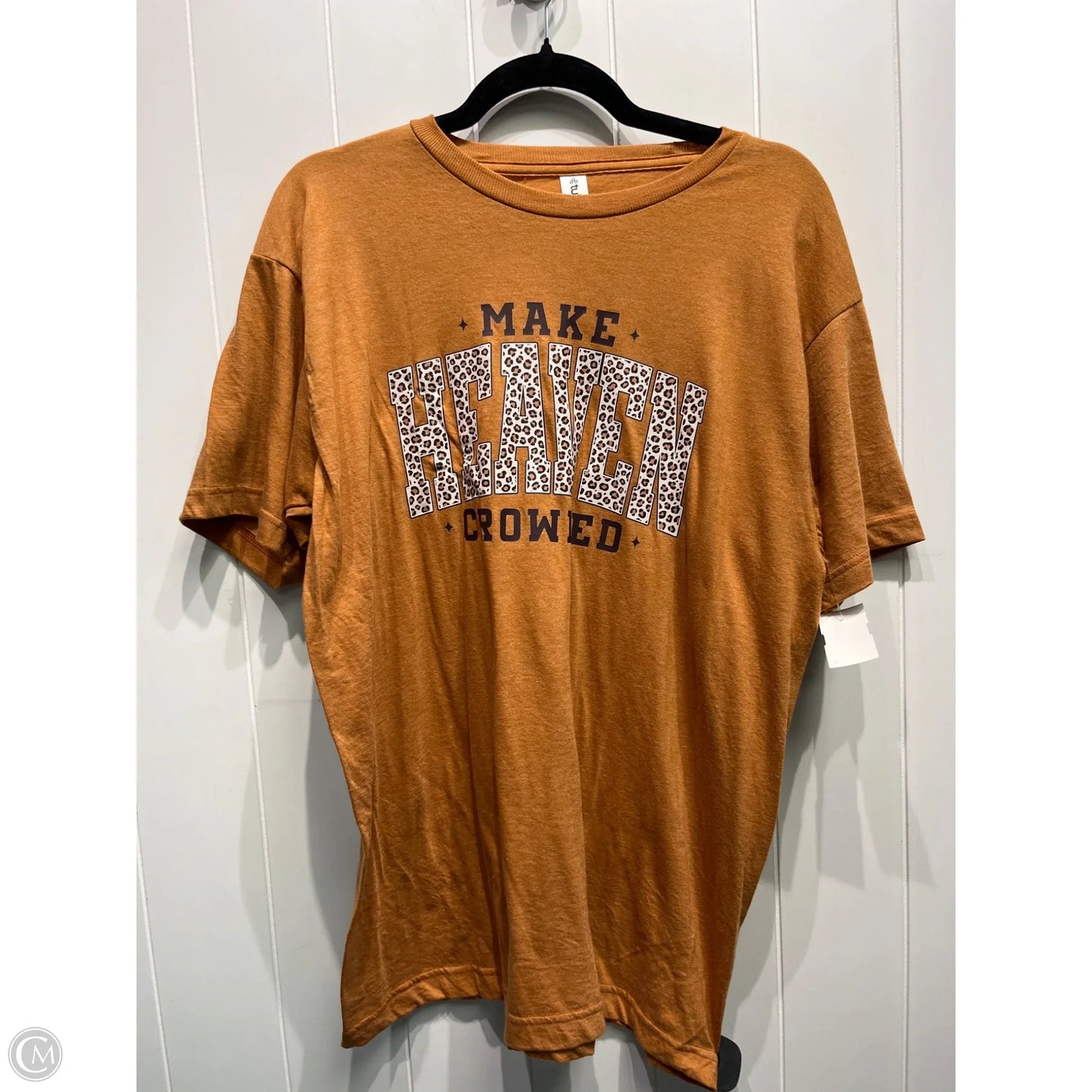Top Short Sleeve By Tultex In Brown, Size: Osfm