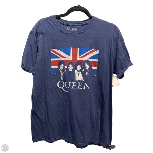 Top Short Sleeve Basic By QUEEN OFFICIAL MERCH In Navy, Size: L