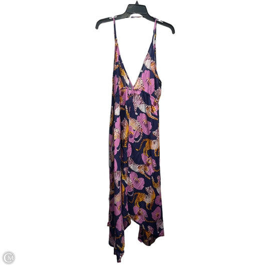 Dress Casual Maxi By Anthropologie In Blue & Purple, Size: S
