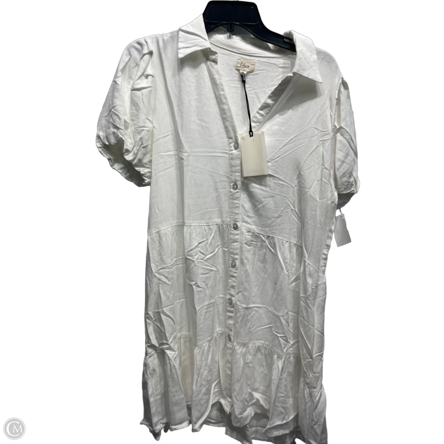 Dress Casual Short By Elan In White, Size: M