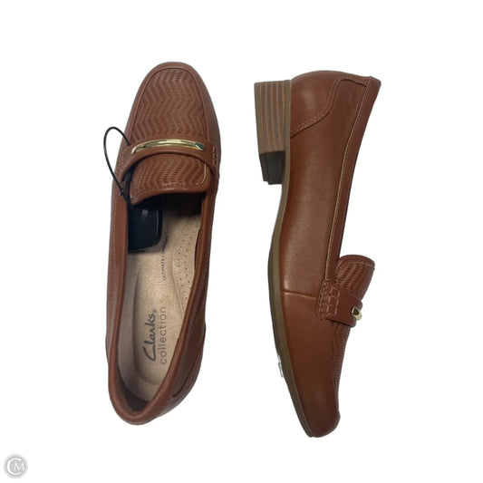 Shoes Heels Block By Clarks In Tan, Size: 8