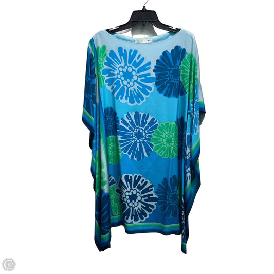 Tunic Short Sleeve By Trina Turk In Blue & Green, Size: Osfm