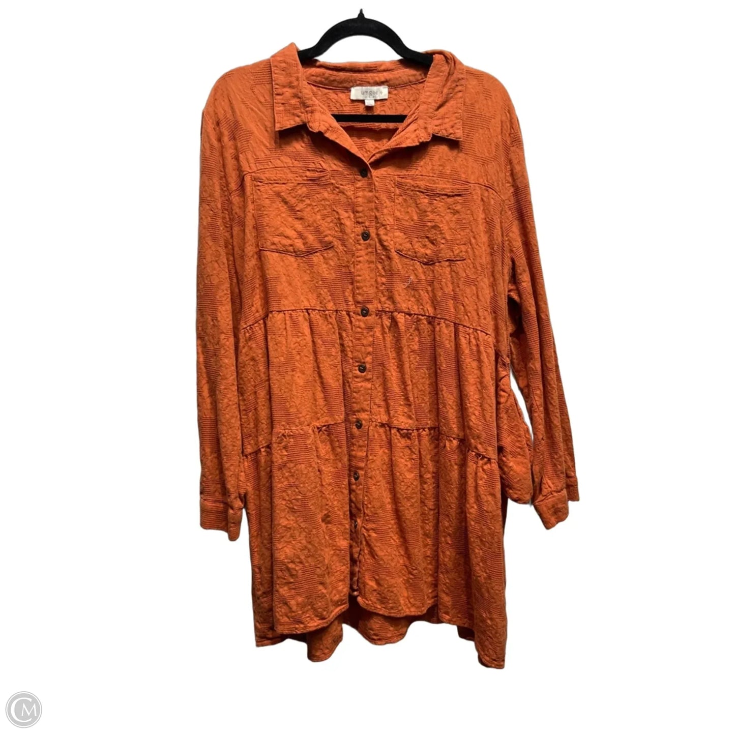 Dress Casual Short By Umgee In Orange, Size: 1x