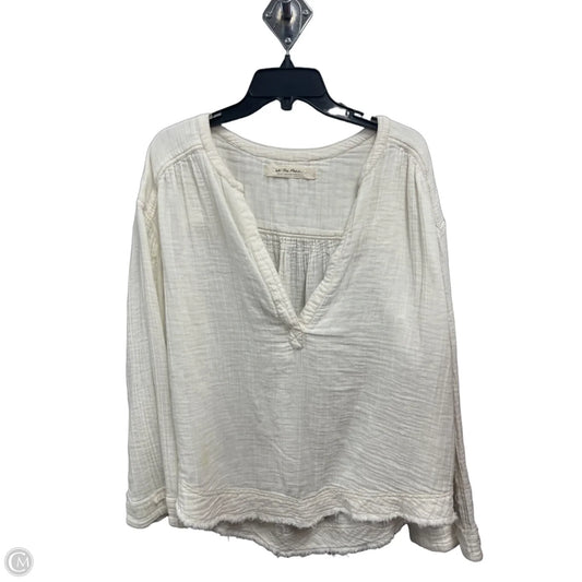 Top Long Sleeve By We The Free In Cream, Size: M