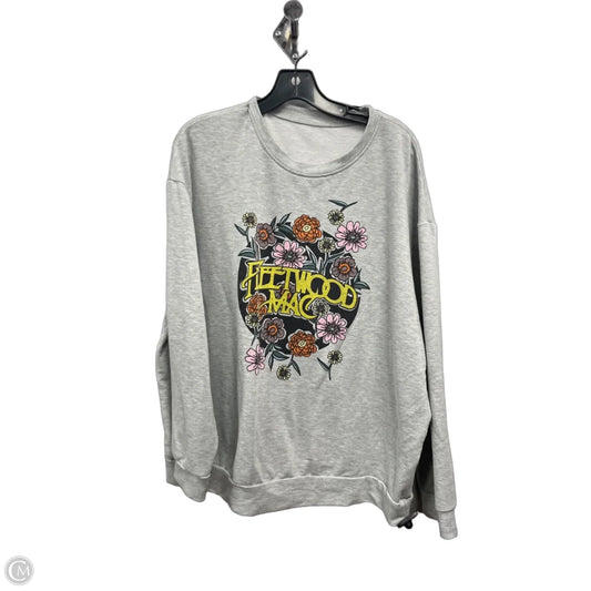 Top Long Sleeve By Clothes Mentor In Grey & Purple, Size: 2x