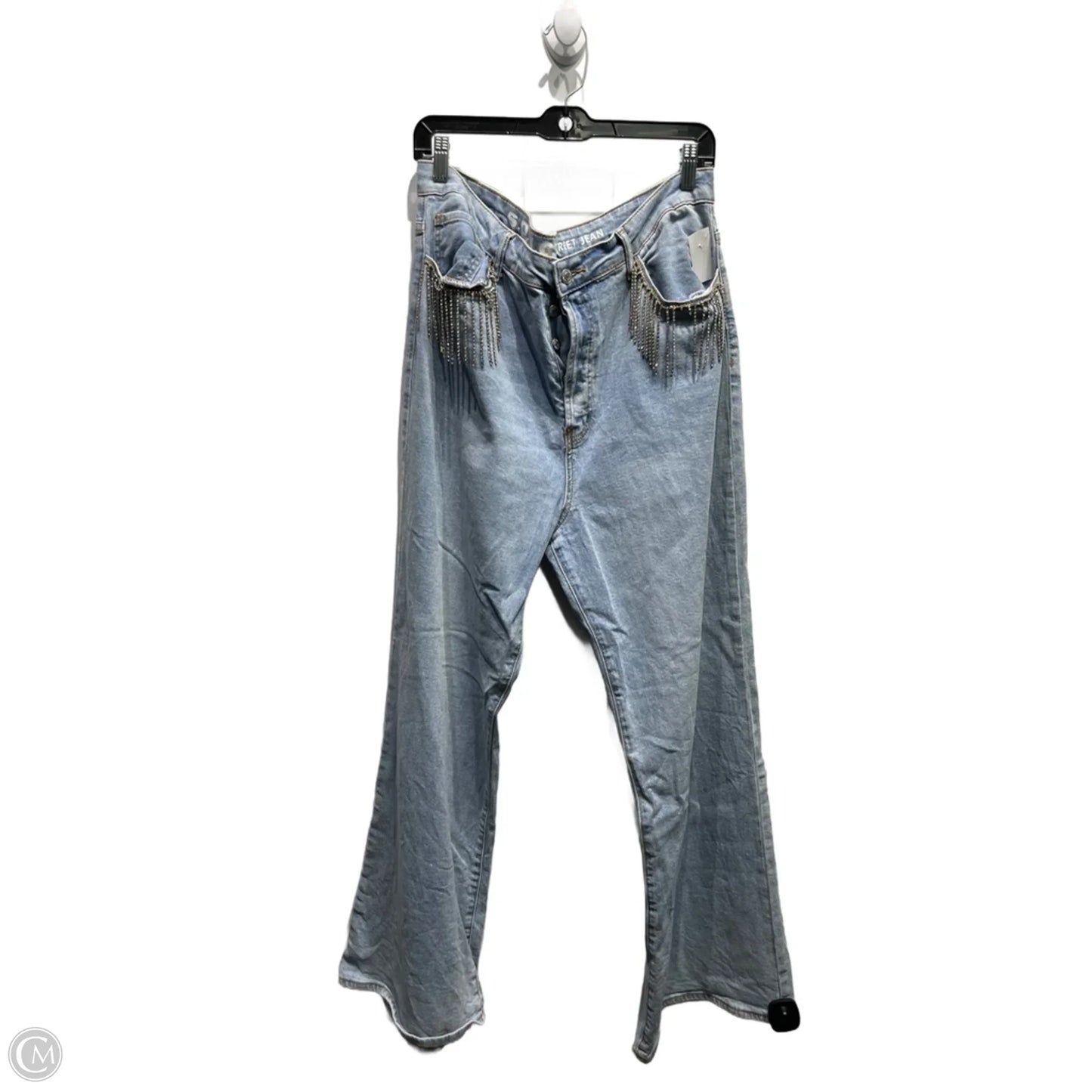 Jeans Boot Cut By s.o.n.g In Blue Denim, Size: Xl