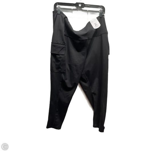Athletic Leggings Capris By Xersion In Black, Size: 2x