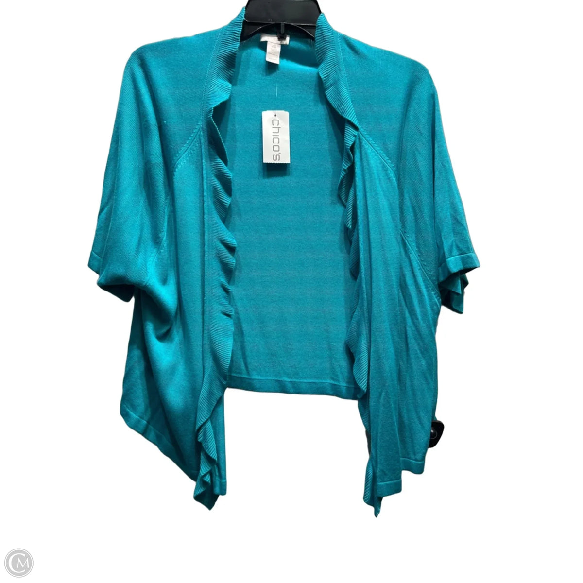 Cardigan By Chicos In Blue, Size: 1x