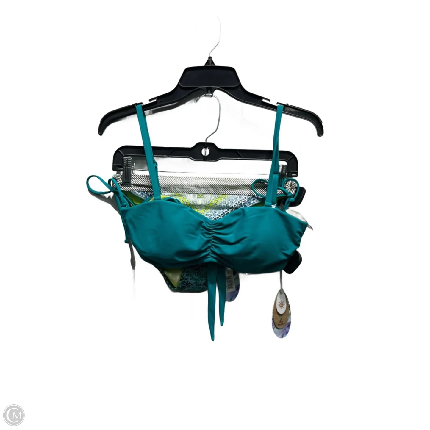 Swimsuit 2pc By Prana In Blue & Green, Size: S