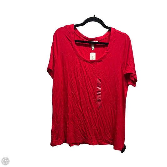 Top Short Sleeve Basic By Soma In Red, Size: Xl