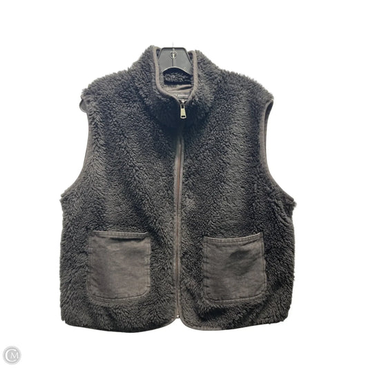 Vest Faux Fur & Sherpa By Blu Pepper In Black, Size: Xl